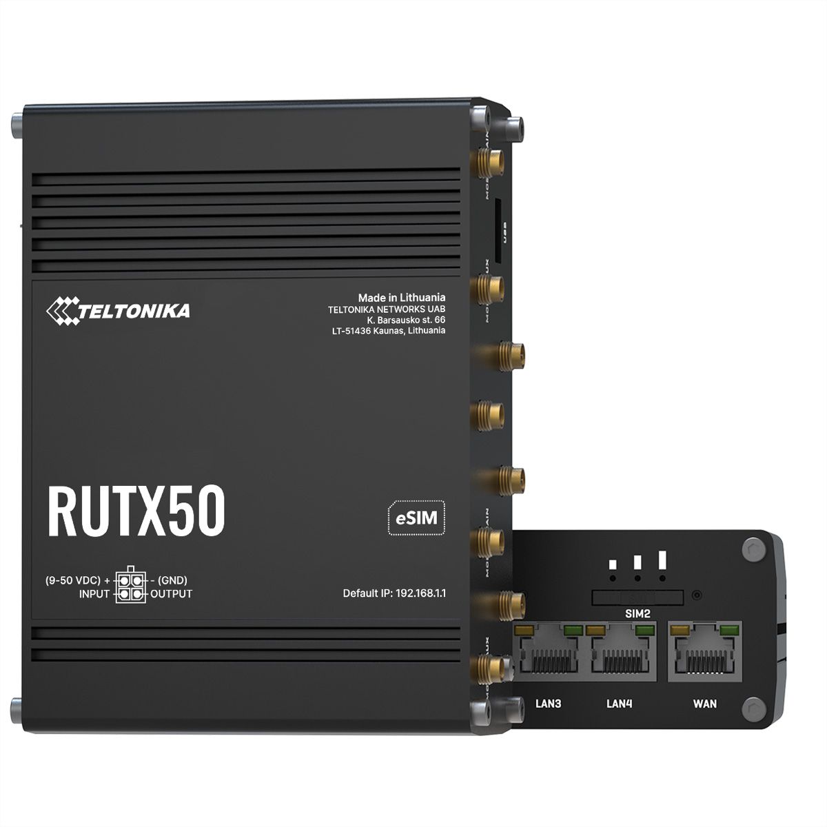 TELTONIKA RUTX50 5G/4G/LTE Routeur industriel eSIM Version