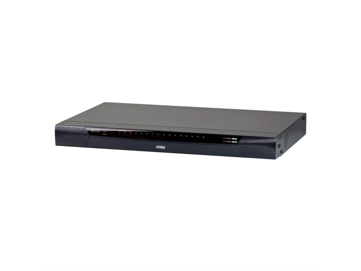 ATEN KN1116VA Commutateur KVM sur IP Cat 5, 16 ports, 1 local /1 distant, support virtuel