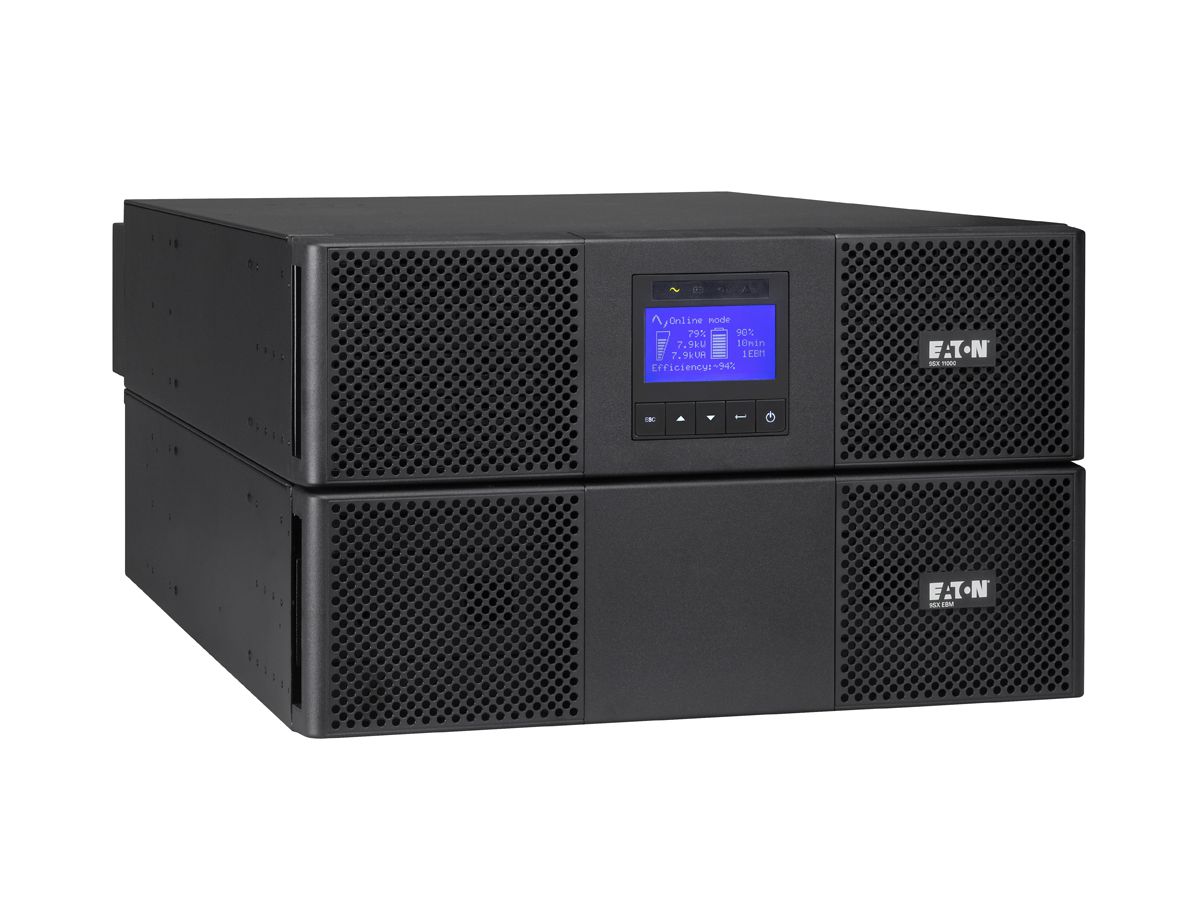 Eaton 9SX11KiRT 11000VA Rack/Tour Noir alimentation d'énergie non interruptible