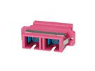 TELEGÄRTNER  Coupleur SC Duplex, Multimode, Manchon en céramique, boîtier en plastique, violet