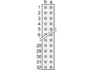 Connecteur SCHROFF Type B, EN 60603, DIN 41612, femelle, 64 contacts, broches à souder, 2.5 mm