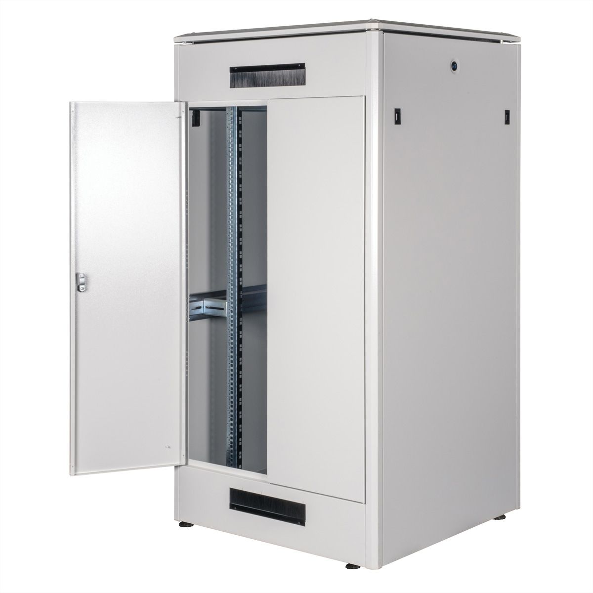 ROLINE 19" Baie réseau Pro 32U, 800x800 LxP Porte verre gris