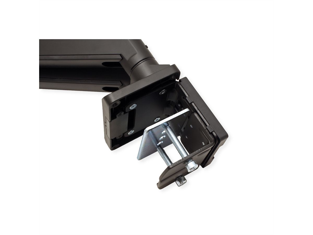 ROLINE Support double LCD à gaz, 5 axes de rotation, , max. 15 kg, jusqu'à 35 pouces