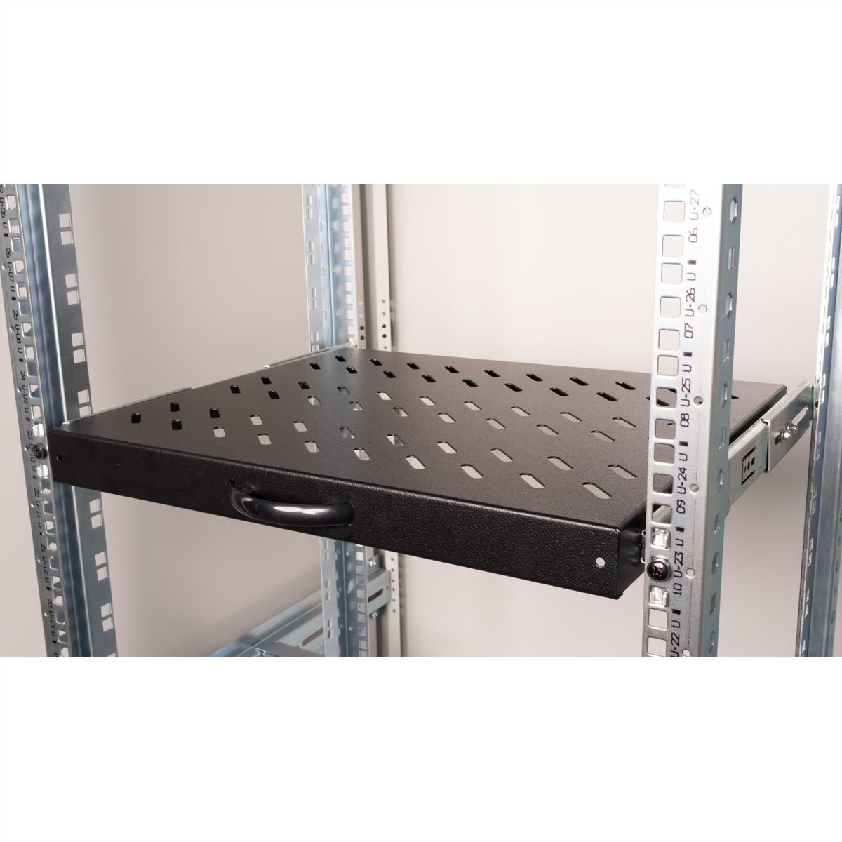ROLINE 19" Etagère 1U, extractible 350P 25 kg noir