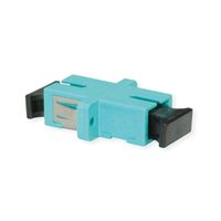 TELEGÄRTNER  Coupleur SC Duplex, Multimode, Manchon en céramique, boîtier en plastique, turquoise
