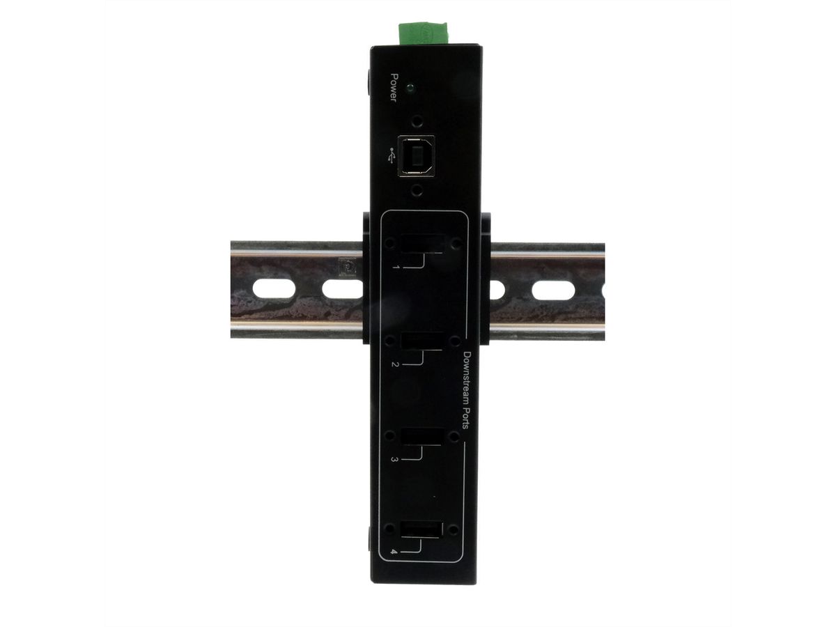 EXSYS EX-11214HMVS HUB 4 ports USB 2.0 métal avec alimentation 5V/2A Genesys Chipset
