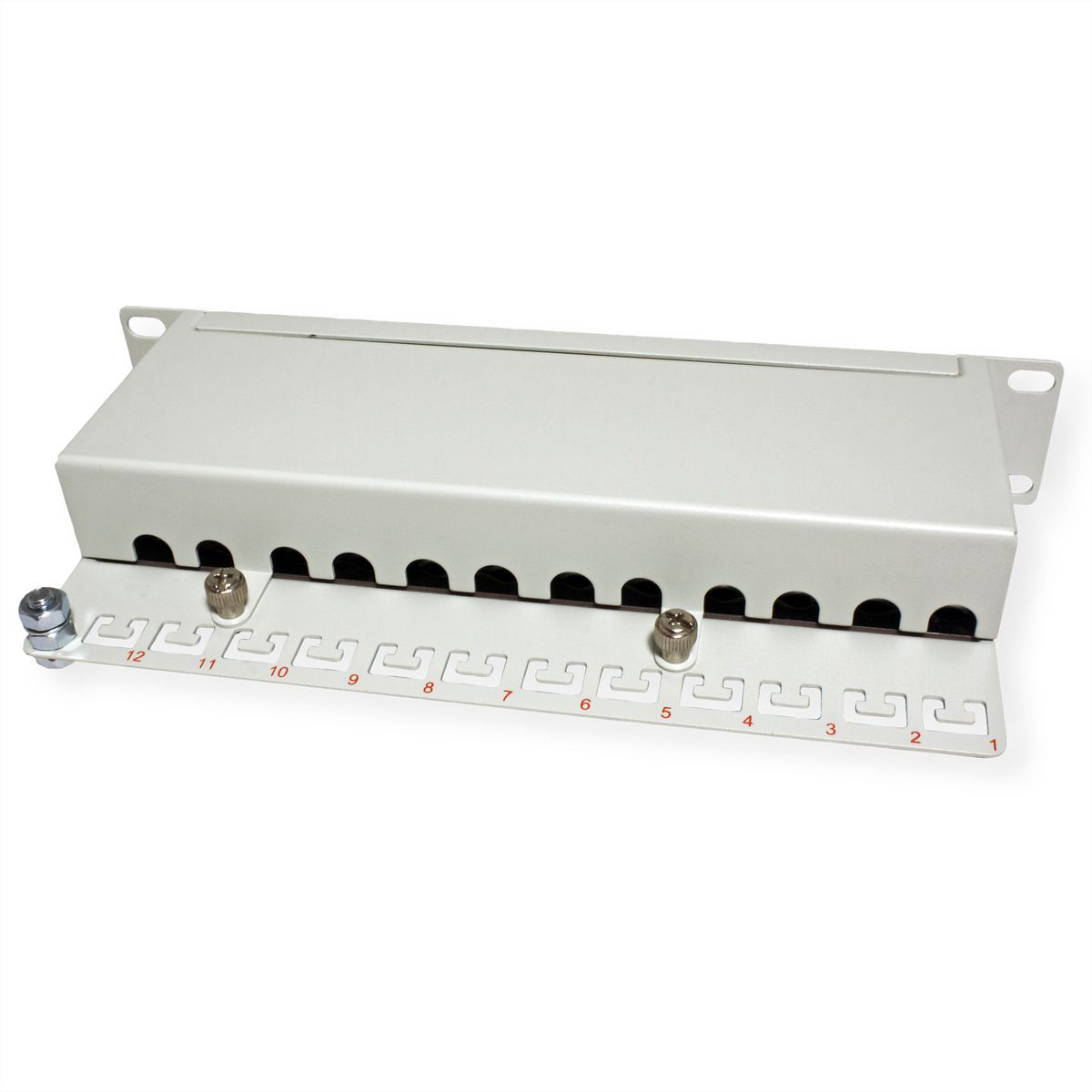 ROLINE Panneau de brassage 10" Cat.6A (Classe EA) , 12 ports, blindé