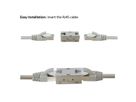 ROLINE Coupleur RJ-45 blindé, Cat.6A (Classe EA), boîtier métallique
