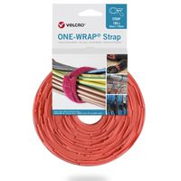 VELCRO® One Wrap® Strap 20mm x 230mm, 100 pièces, orange