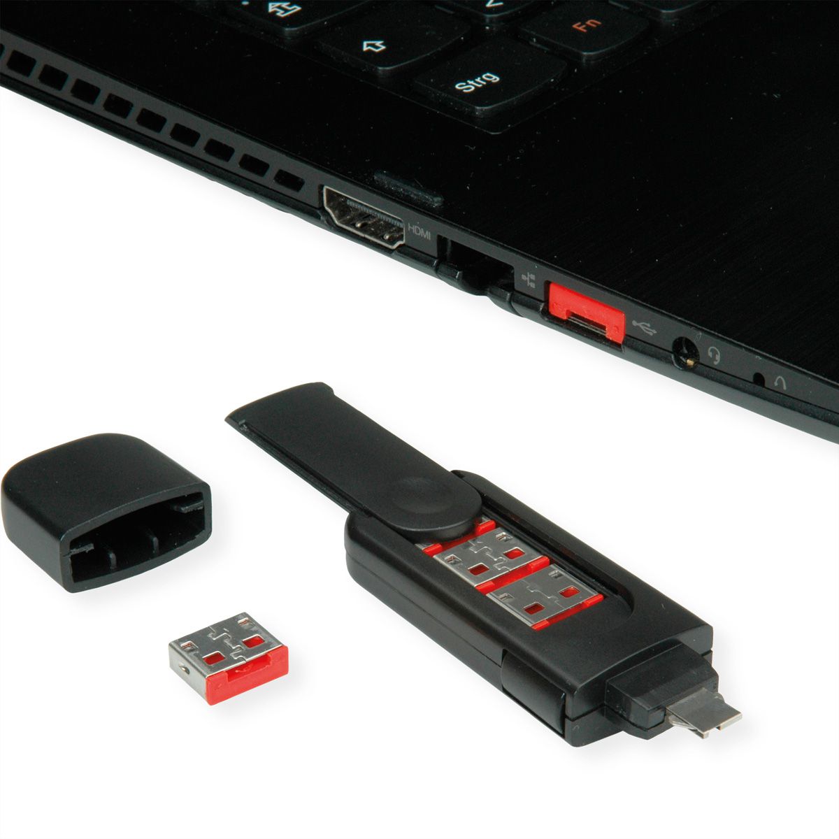 ROLINE Bloqueur de port USB Type A, 4x verrouillage et 1x clé