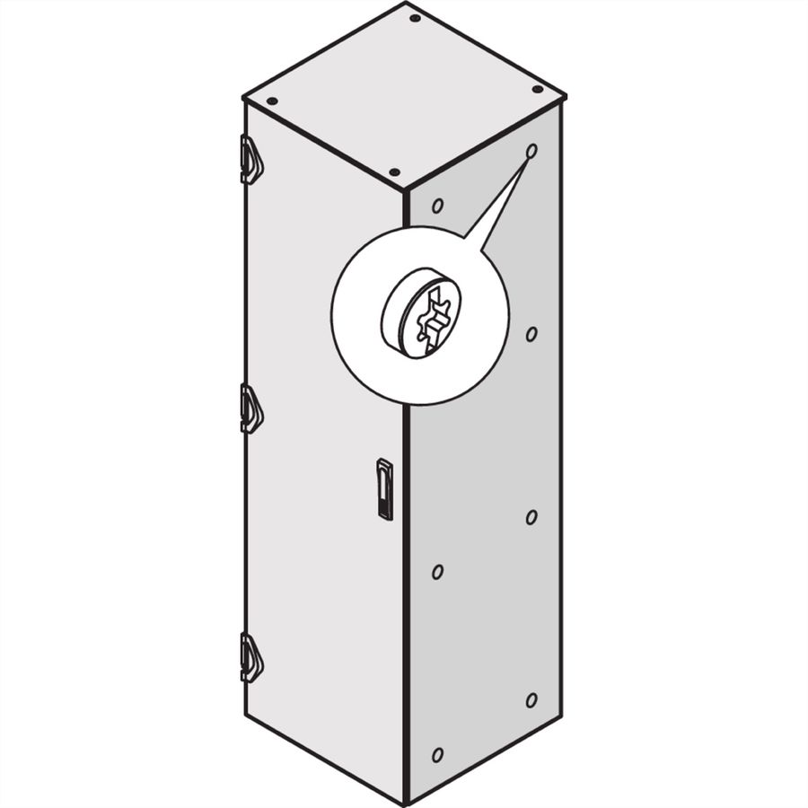 SCHROFF Paroi 2450H 1200P IP55 RAL9003
