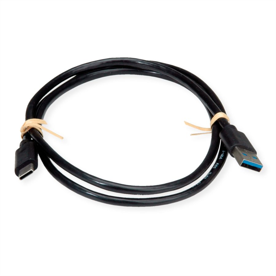 ROLINE RM Câble USB 3.2 Gen 2, A-C, M/M, noir, 1 m