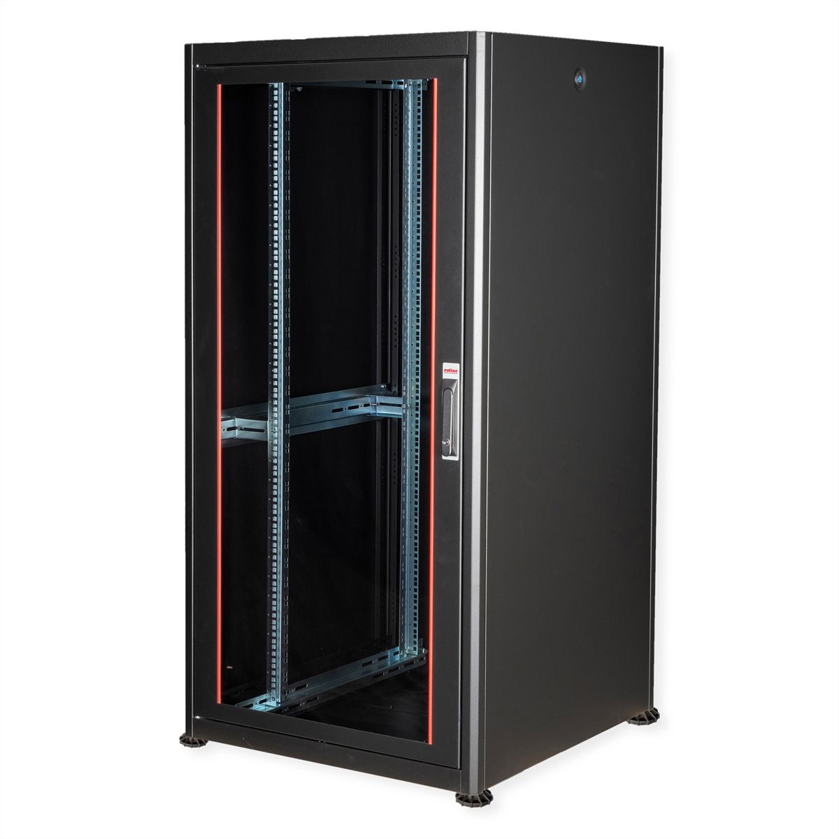 ROLINE 19" Baie réseau Basic 32U, 800x800 LxP Porte verre noir