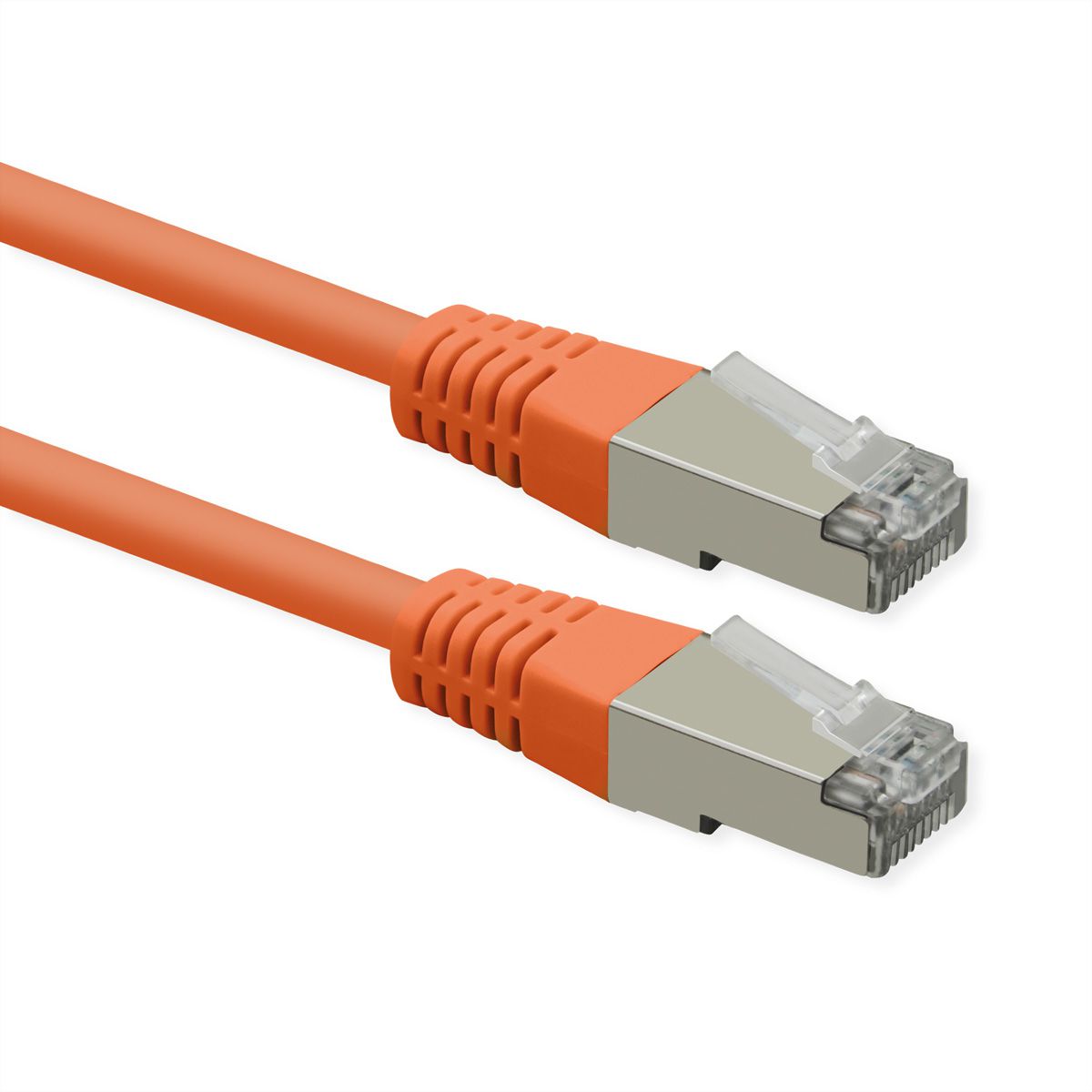 ROLINE Cordon Cat.6 (Classe E), PoE, S/FTP (PiMF) , orange, 5 m