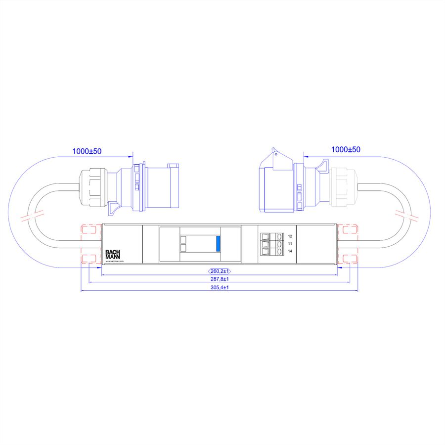 BACHMANN Module de protection contre les surtensions 1 phase