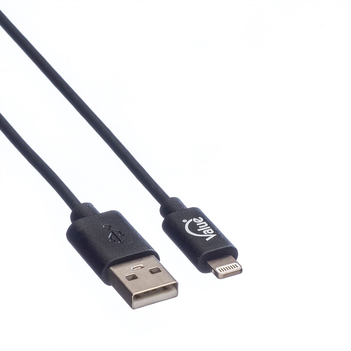 VALUE Câble de charge et synchronisation pour appareils à connecteur 8pin, 0,15 m