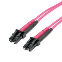 TELEGÄRTNER Cordon FO 2x G50/125 OM4, 1x LC Duplex - 1x LC Duplex, violet, 1 m