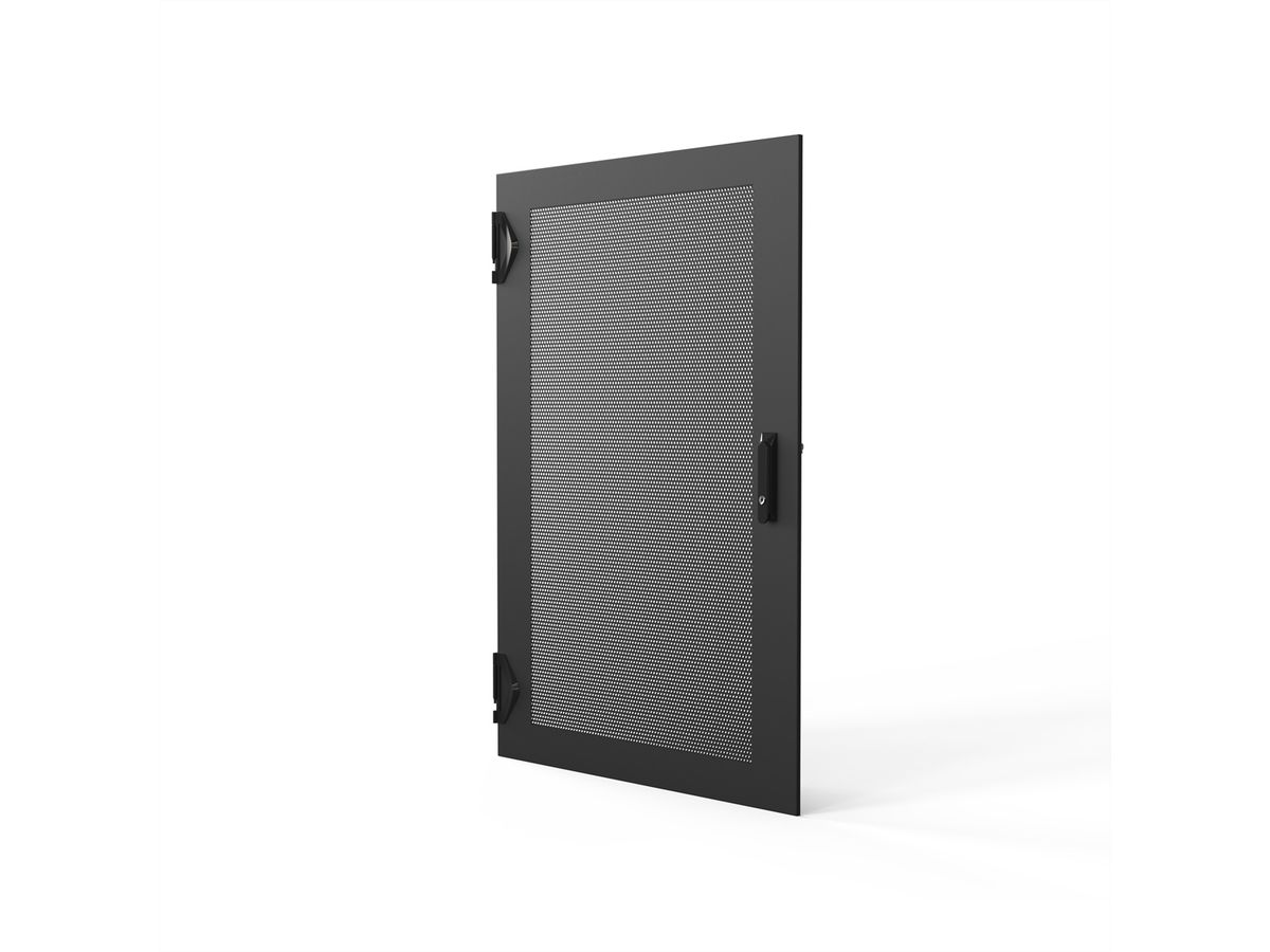SCHROFF Porte 1400H 800L perforée IP20 fermeture 1 point RAL7021