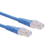 Cordon ROLINE Cat.6 (Classe E) S/FTP (PiMF), bleu, 0,5 m