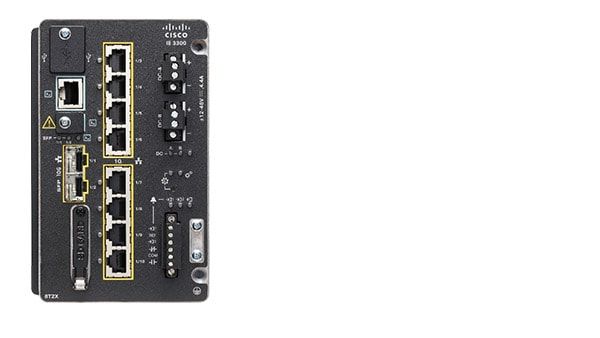 Cisco Catalyst IE-3300-8T2X-E commutateur réseau Géré L3 Noir