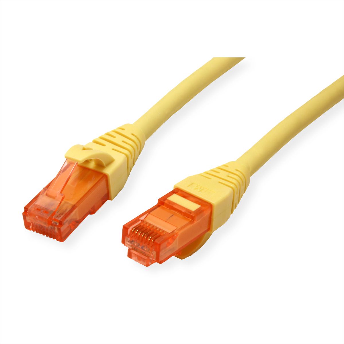 Cordon ROLINE UTP Cat.6, LSOH, Component Level, jaune, 1 m
