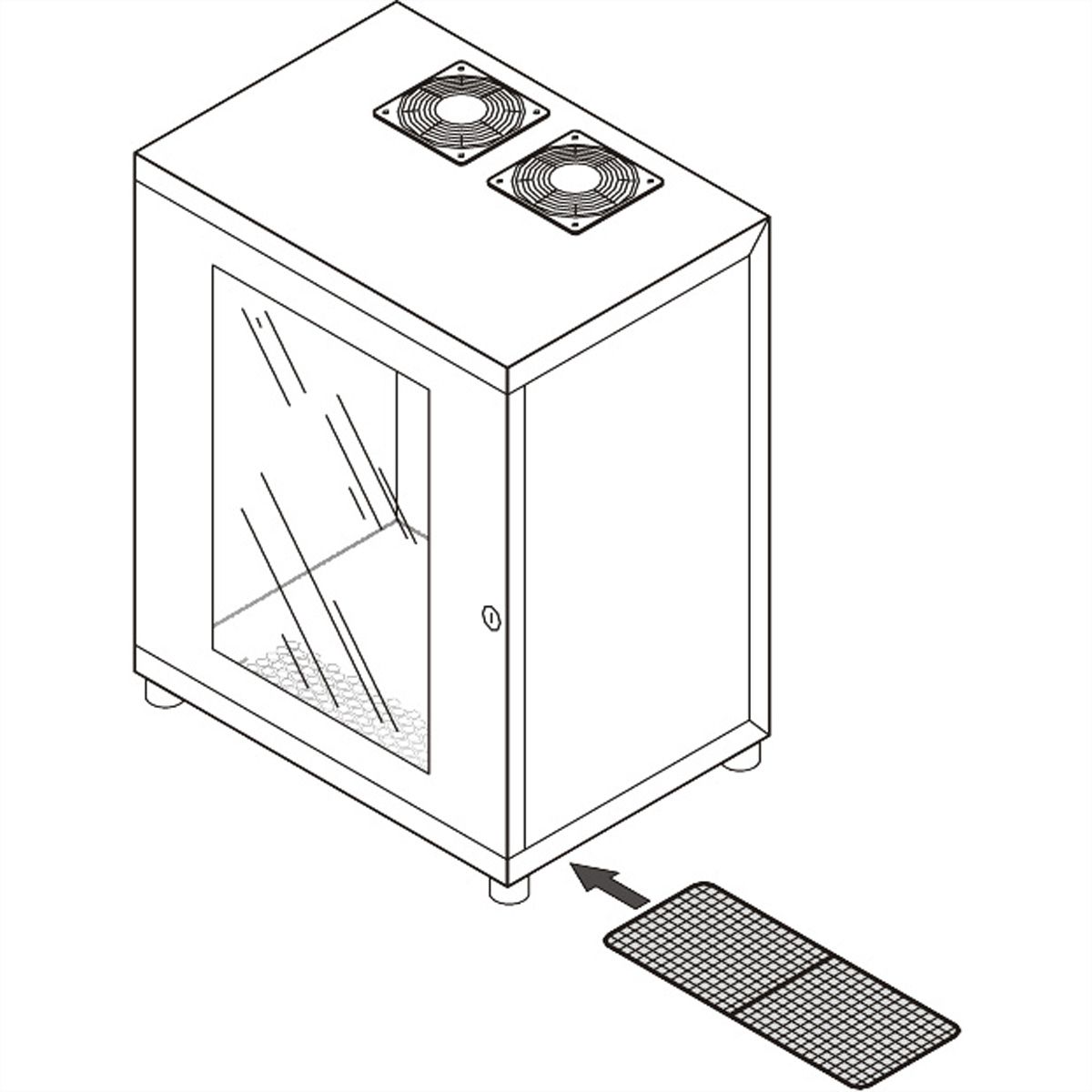 Kit de filtre à air SCHROFF Epcase pour mallette 10'' (x3)