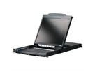 ATEN CL5800N Console KVM, LCD 48cm, VGA, PS/2-USB, port périphériques, ES-Layout