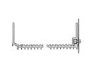 SCHROFF Unité enfichable de type cadre HF, écrou coulissant, M2.5, 100 pièces