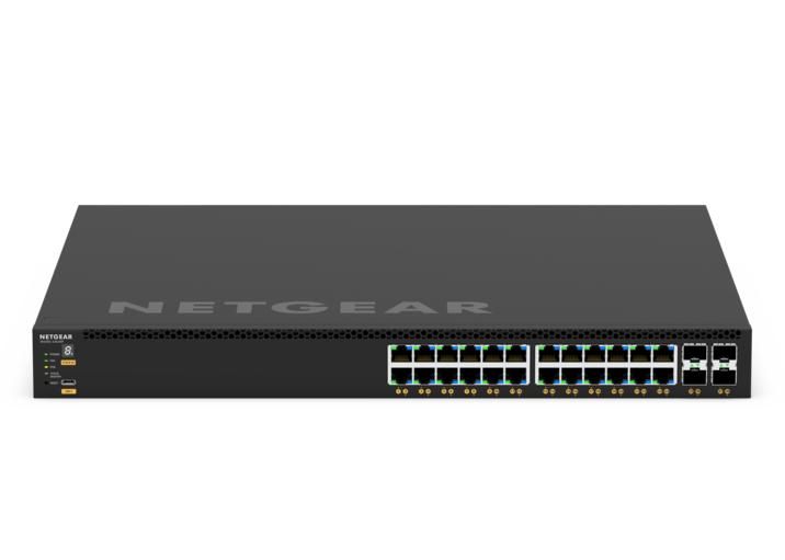 NETGEAR GSM4328-100AJS Géré L3 Gigabit Ethernet (10/100/1000) Connexion Ethernet, supportant l'alimentation via ce port (PoE) 1U Noir