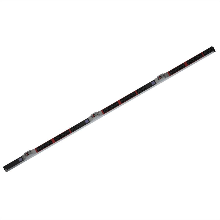 BACHMANN BN0500 19" PDU 1UH 36xC13, 6xC19, CEE 3x32A, rouge