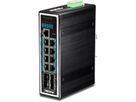 TRENDnet TI-PG1284i Switch Rail DIN géré PoE+ Gigabit industriel à 12 ports