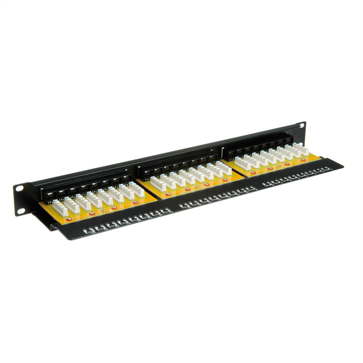 VALUE Panneau de brassage non blindé 19" Cat.6 (Classe E), noir