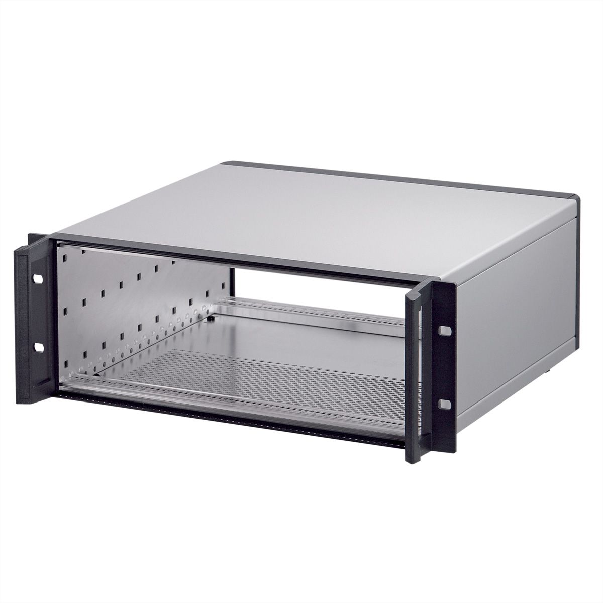 SCHROFF RatiopacPRO Boîtier de montage en rack 19", blindage rétrofitable avec poignées, 2 U, 84 CV, 255 mm