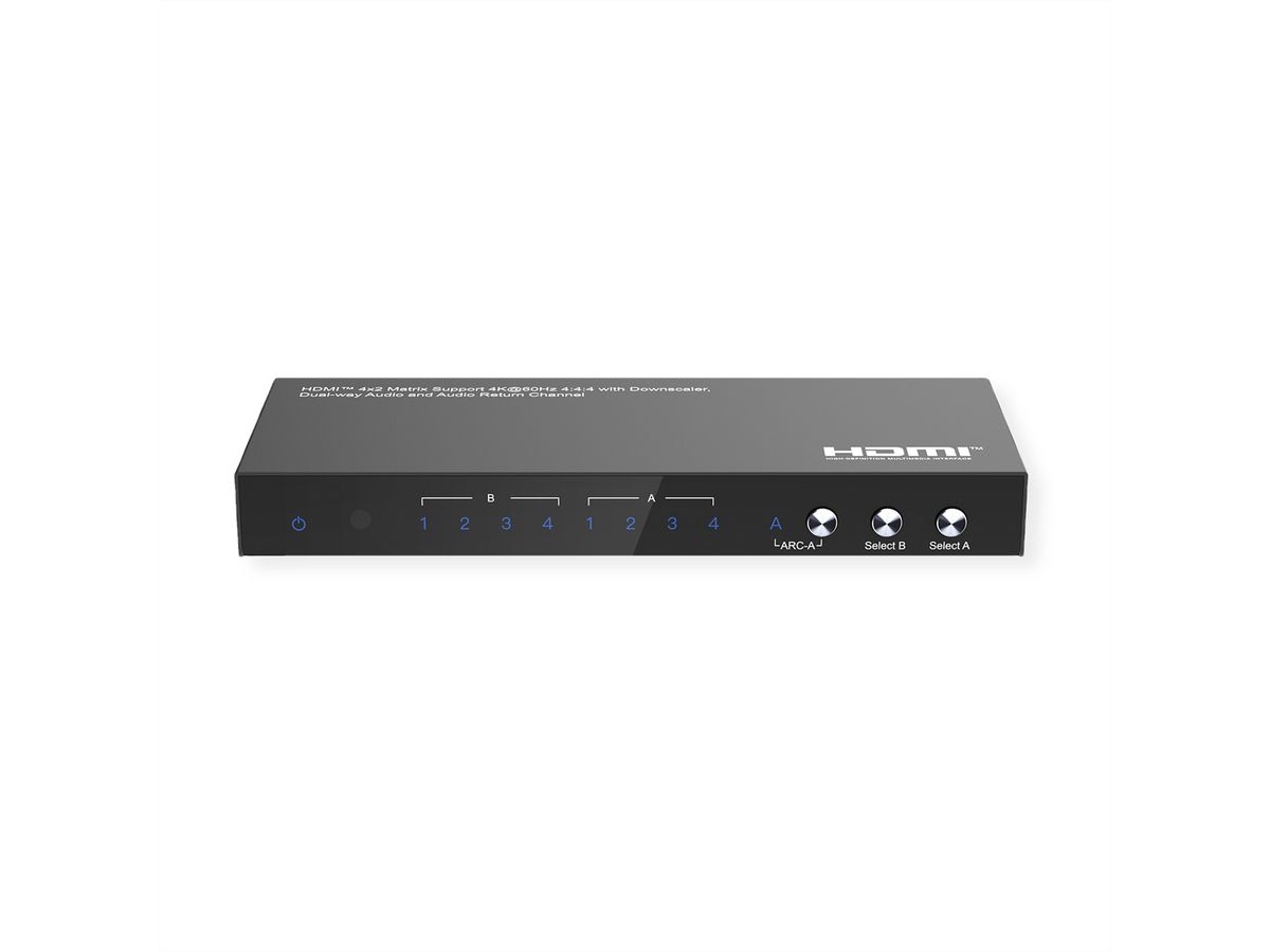 VALUE Switch Matrix HDMI 4K, 4 x 2, avec télécommande