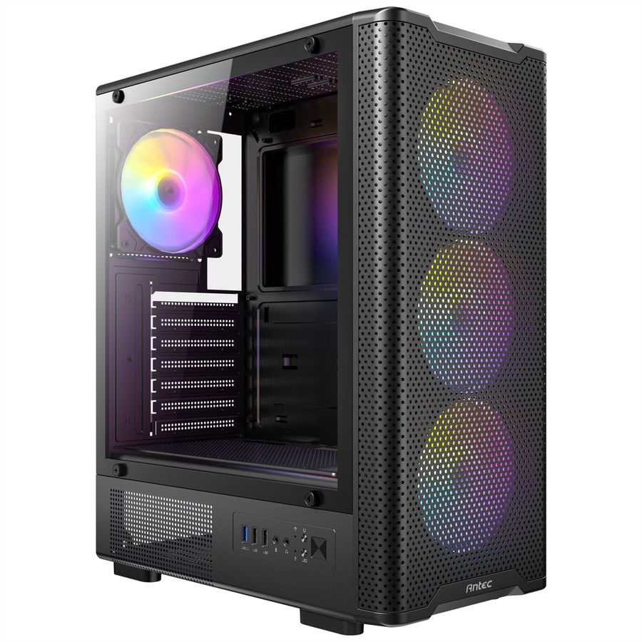 ANTEC VX-310 ARGB Boîtier PC ATX, Micro-ATX , ITX Mid Tower Gaming, noir