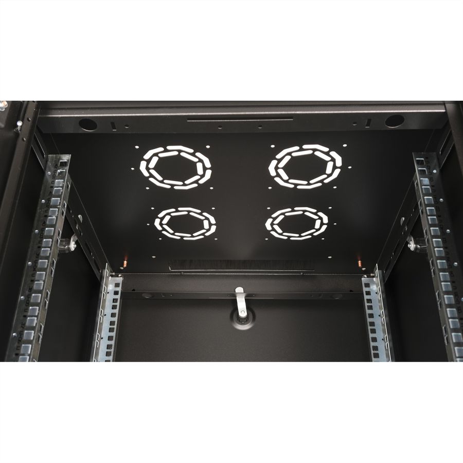 ROLINE 19" Baie réseau Basic 42U, 600x600 LxP Porte verre noir