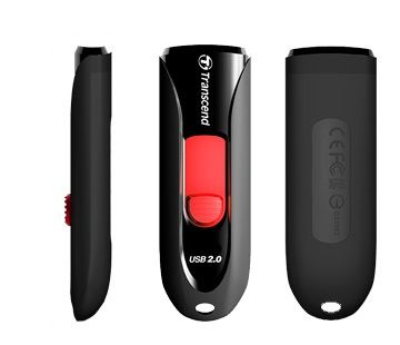 Transcend JetFlash 590 16GB 16Go USB 2.0 Capacity Noir lecteur USB flash