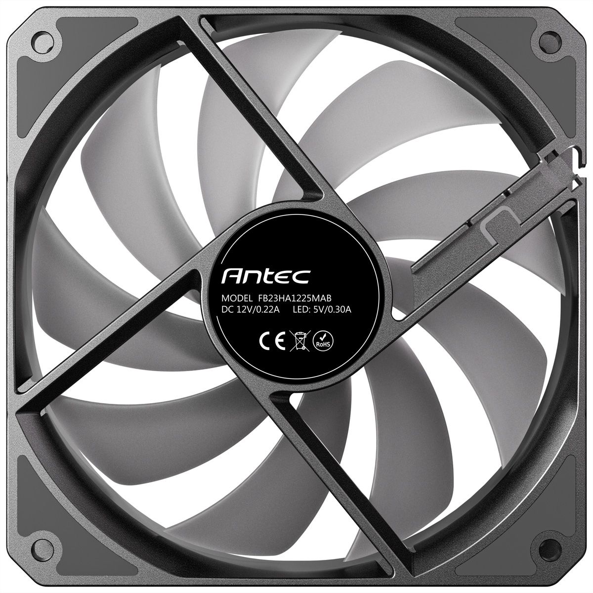 ANTEC P12R PWM ARGB REVERSE Ventilateur de boîtier PC, noir