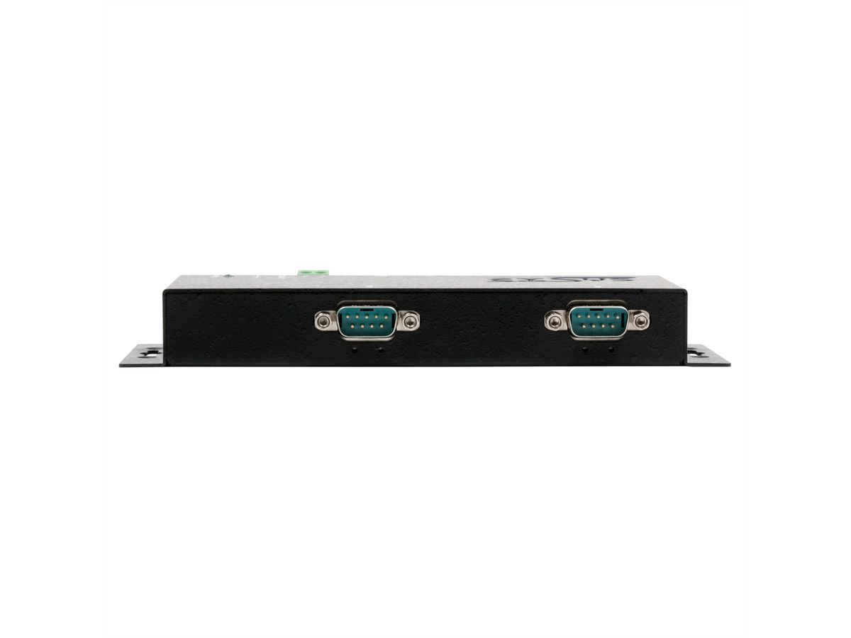 EXSYS EX-6122-2PoE Ethernet vers 2x RS-232/422/485 PoE avec connecteur 9 broches, avec logiciel Virtual Com