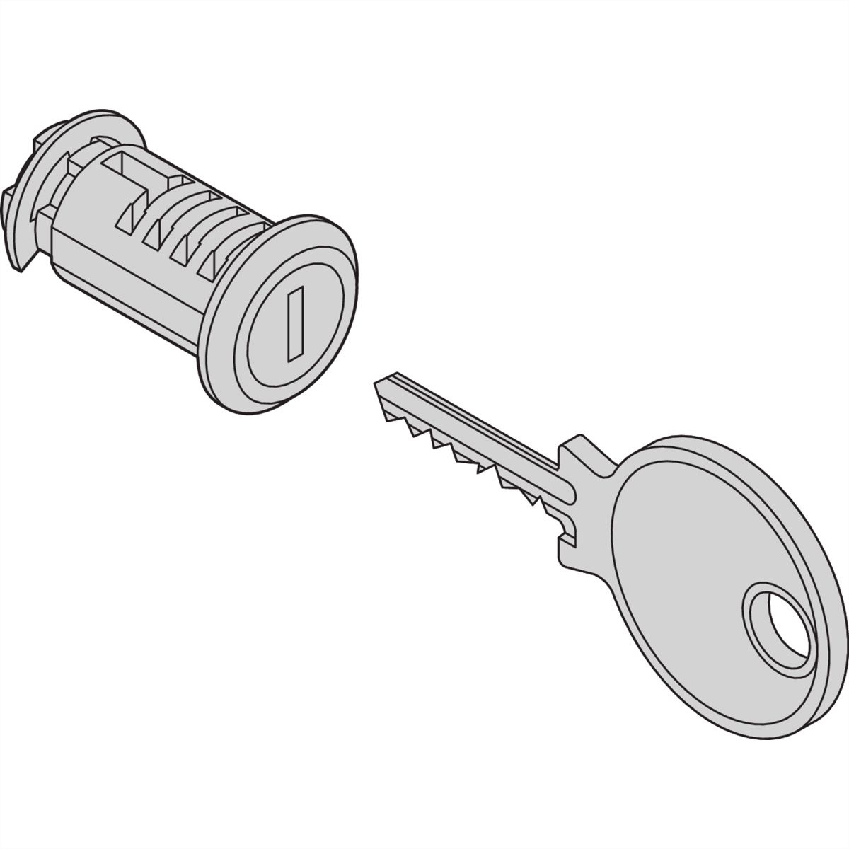 SCHROFF Novastar Serrure pour panneau latéral