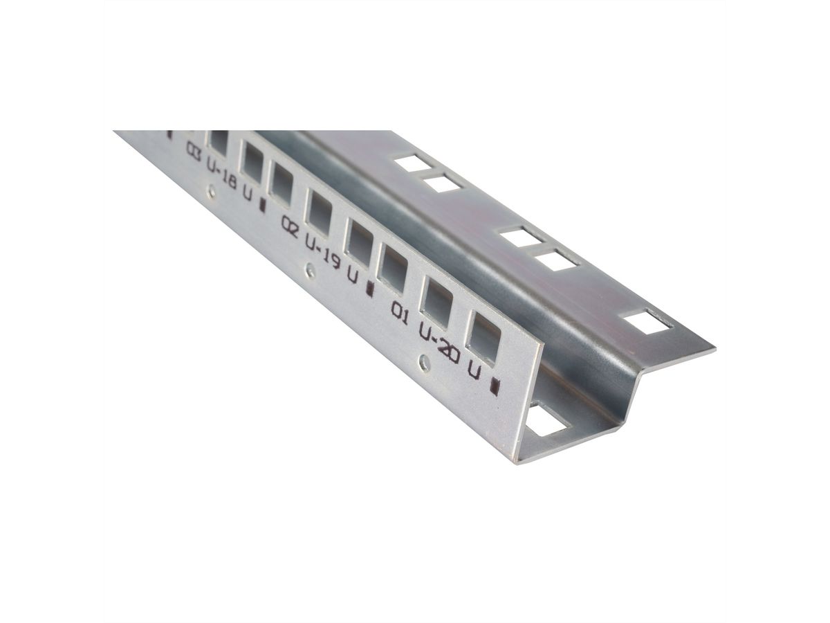 ROLINE 19" Kit de rails profilés ROLINE 12 U, pour boîtier mural Pro