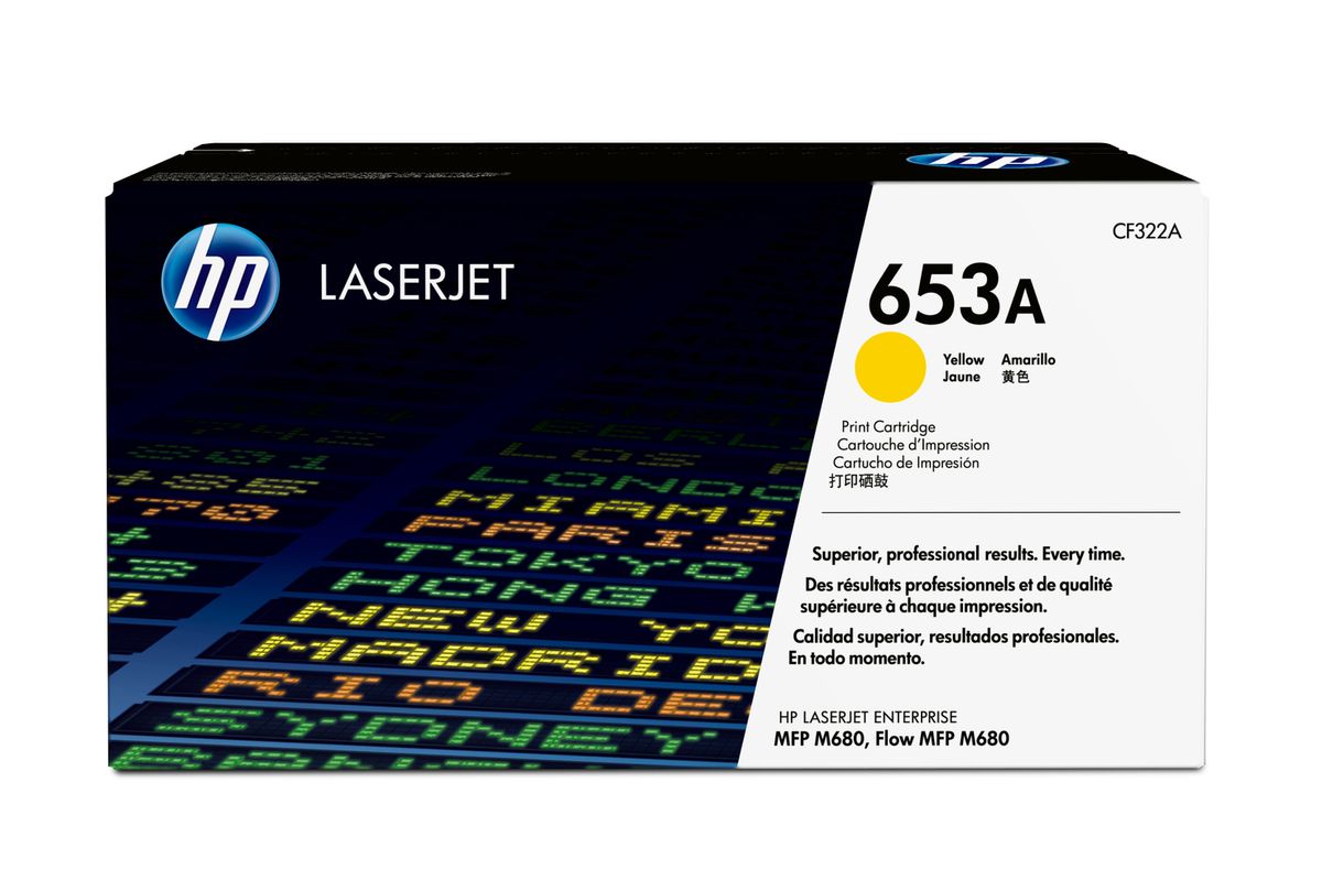 HP 653A toner jaune authentique LaserJet