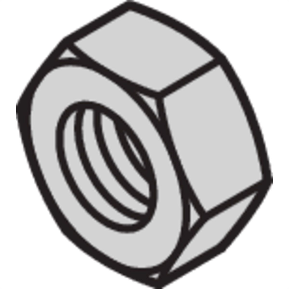 SCHROFF Écrou hexagonal, M4