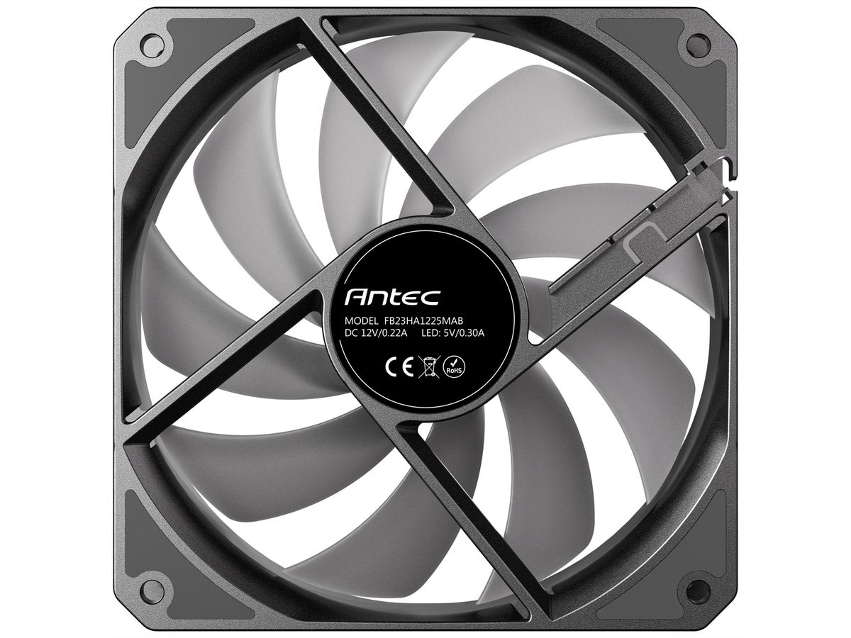 ANTEC P12R PWM ARGB REVERSE Ventilateur de boîtier PC, noir
