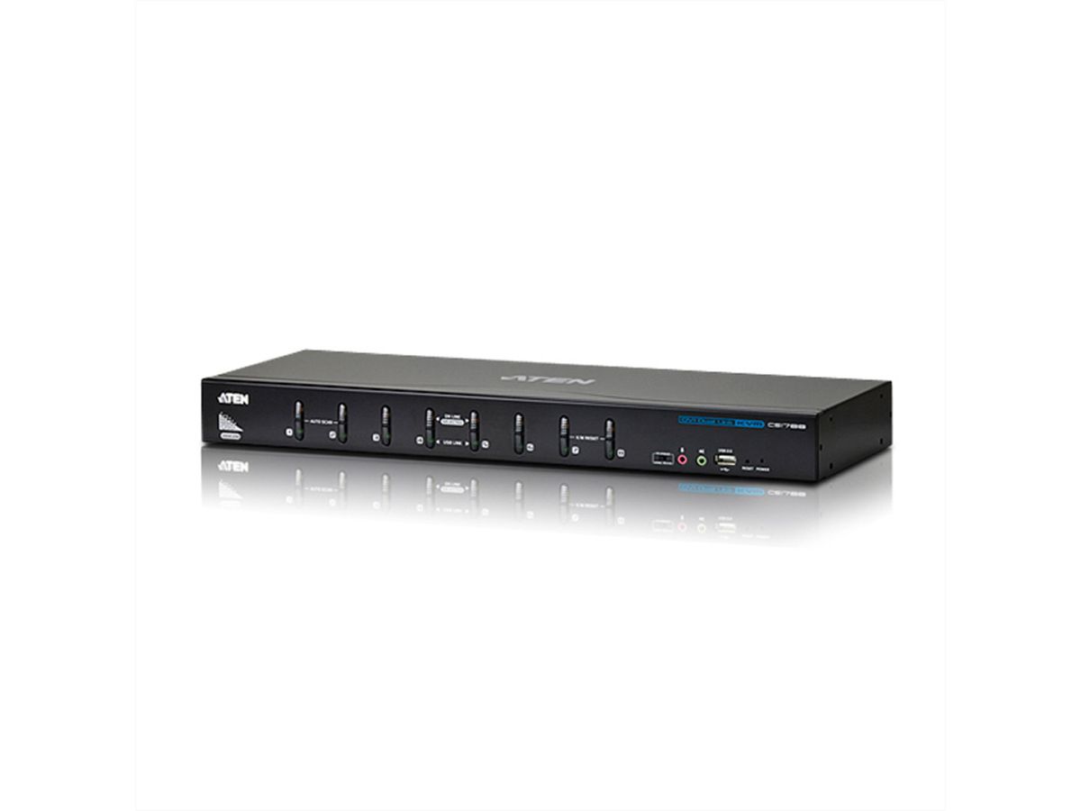 ATEN CS1788 Switch KVM Dual-Link DVI, USB, Audio, 8 ports