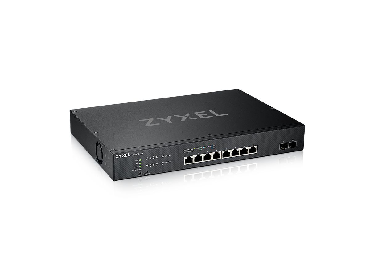 Zyxel XS1930-10-ZZ0101F commutateur réseau Géré L3 10G Ethernet (100/1000/10000) Noir