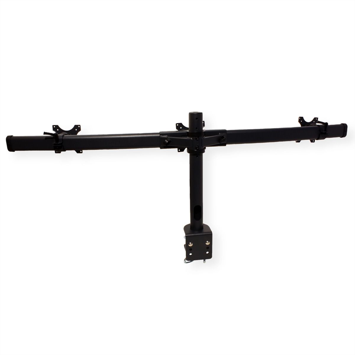VALUE Bras pour LCD triple, noir, montage sur table