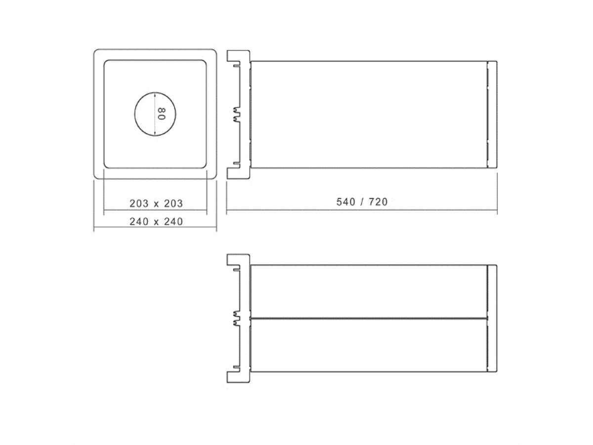 BACHMANN Colonne d’alimentation E-Cube-K-540® pour l’alimentation en courant et en données
