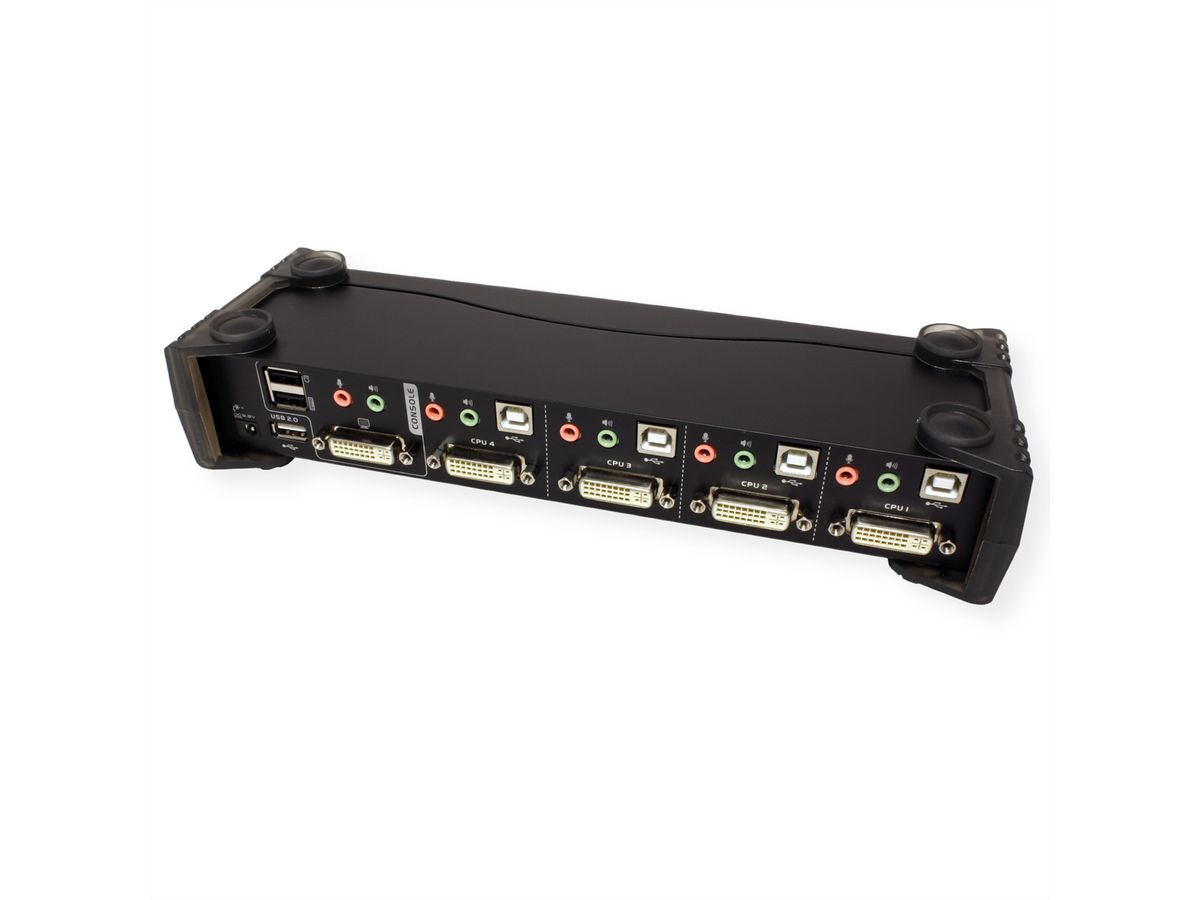 ATEN CS1764A Switch KVM DVI, USB, Audio, Hub USB, 4 ports