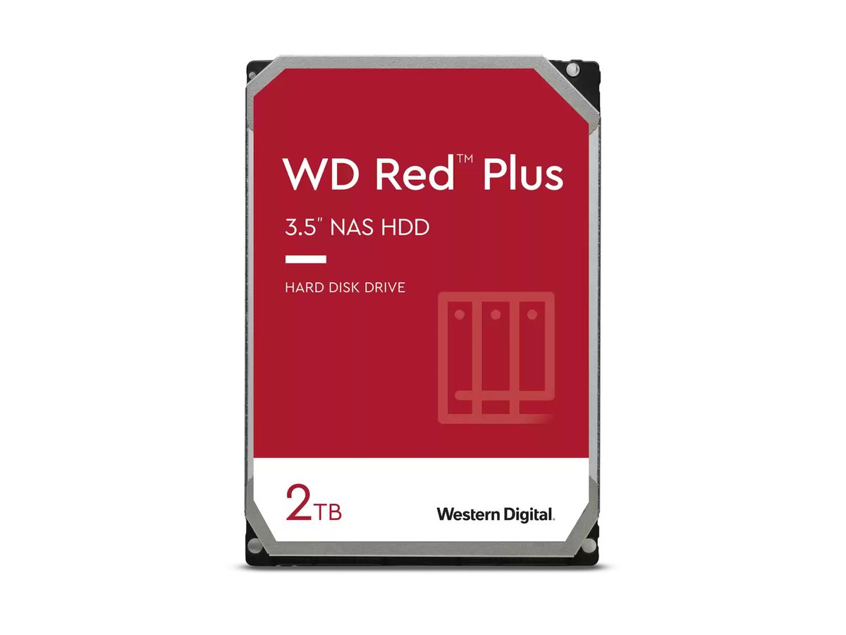 Western Digital Red Plus WD20EFPX disque dur 2 To 5400 tr/min 64 Mo 3.5" SATA